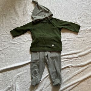 3pc long sleeve footie set